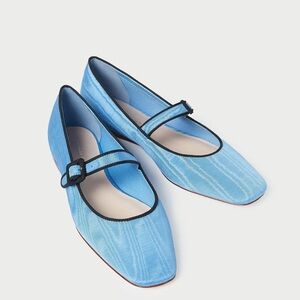 Loeffler Randall Sky Blue Mary Jane Flats